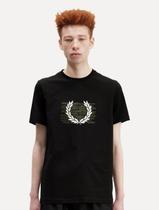 Camiseta Fred Perry Masculina Regular Graphic Mess Preta