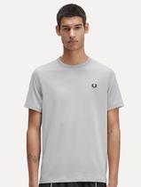 Camiseta Fred Perry Masculina Regular Ringer Logo Cinza Camiseta Fred Perry Masculina Regular Ringer Logo Cinza