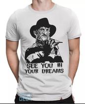 Camiseta Freddy Krueger A Hora Do Pesadelo Filme Terror 80s