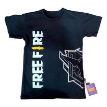 Camiseta Free Fire Mestre Clube Comix Preta Piticas 22097