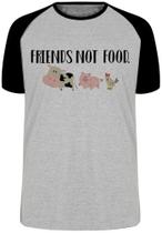 Camiseta Friends not food Blusa Plus Size extra grande adulto ou infantil