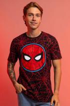 Camiseta Full Print Marvel Homem Aranha Mask Camiseta Full Print Marvel Homem Aranha Mask