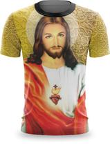 Camiseta Full Print Religião Católica Jesus Deus Maria Santos 01