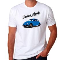 Camiseta Fusca Azul Infantil E Adulto Pronta Entrega