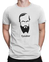 Camiseta Fyodor Dostoevsky Autor Livros Leitura