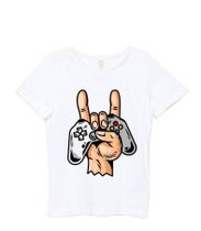Camiseta Game Infantil Joystick Video Game Xbox cor branca