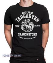 Camiseta Game Of Thrones House Targaryen Camisa Got Série