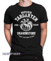 Camiseta Game Of Thrones House Targaryen Camisa Got Série Camiseta Game Of Thrones House Targaryen Camisa Got Série