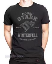 Camiseta Game Of Thrones Stark House Camisa Série Jon Snow