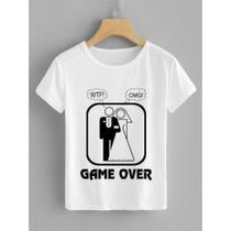 Camiseta Game Over Básica Para Namorado - No Sense