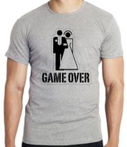 Camiseta Game Over Blusa criança infantil juvenil adulto camisa tamanhos