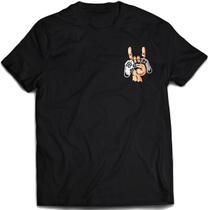 Camiseta gamer hardcore de bolso camisa game rock geek