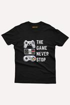 Camiseta Gamer: Nunca pare de jogar By Nerd Chic Loja Geek