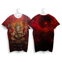 Camiseta Ganesha Hinduísmo Linda Estampa Proteção Espiritual Camiseta Ganesha Hinduísmo Linda Estampa Proteção Espiritual