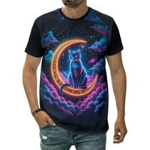Camiseta Gato Carinho Mistério Agilidade Companheiro Fofo