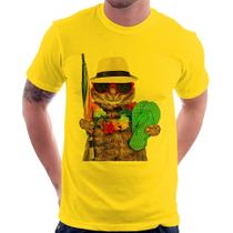 Camiseta Gato nas Férias - Foca na Moda