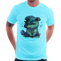 Camiseta Gato Persa Watercolor - Foca na Moda