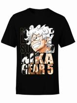 Camiseta Gear Five Joy Boy Blusa Moda Geek T-shit Monkey D. Luffy Animes One Piece Unissex Algodão