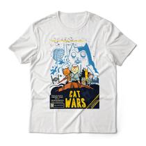 Camiseta Geek Unissex Cat Wars Gato