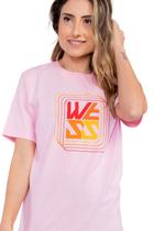 Camiseta Geometric Holographic Rosa She Wess Clothing
