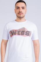 Camiseta Geometric Lines Branca He Wess Clothing