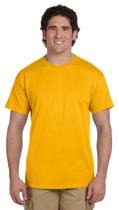 Camiseta Gildan DryBlend 50% Algodão 50% Poliéster Grande Dourada