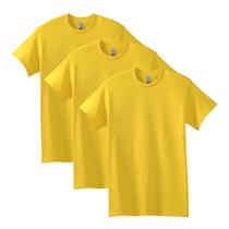 Camiseta Gildan Heavy Cotton G5000 para homens Daisy, pacote com 3 unidades XXL