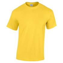 Camiseta Gildan Infantil Heavy Cotton M Amarelo Margarida