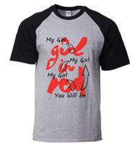 Camiseta Girl in RedPLUS SIZE Camiseta Girl in RedPLUS SIZE