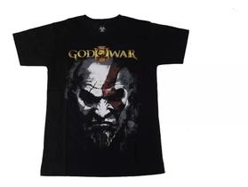 Camiseta God Of War Kratos Blusa Adulto Game Epi101 BM - Games