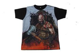 Camiseta God Of War Kratos Blusa Adulto Game G055 BM