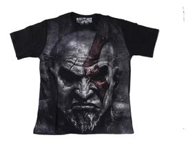 Camiseta God Of War Kratos Blusa Adulto Unissex Game Mr1171 BM