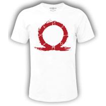 Camiseta God of War Omega Playstation Licenciada Branca - Tamanho G
