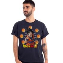 Camiseta Goku Esferas Dragão Dragon Ball Z Oficial Algodão - ClubeComix