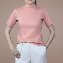 Camiseta gola alta feminina básica - Aurora Camiseta gola alta feminina básica - Aurora