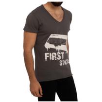 Camiseta Gola Careca Masculina First Station Biggdesign Camiseta Gola Careca Masculina First Station Biggdesign