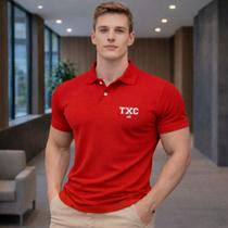 Camiseta Gola Polo Masculina Camisa Texas Txc Farm Cores