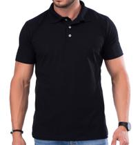 Camiseta Gola polo Masculina Cinza Básica Camisa Polo