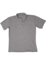 Camiseta Gola Polo Masculina Cinza Lisa Camiseta Gola Polo Masculina Cinza Lisa