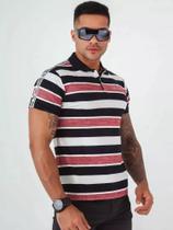 Camiseta Gola Polo Masculina Listrada Pit Bull Jeans 80890