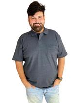 Camiseta Gola Polo Masculina Plus Size 100% Algodão Tamanhos Grandes 2542