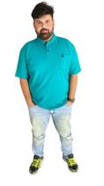 Camiseta Gola Polo Masculina Plus Size 100% Algodão Tamanhos Grandes 2542 Camiseta Gola Polo Masculina Plus Size 100% Algodão Tamanhos Grandes 2542