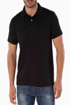 Camiseta Gola Polo Masculina Preto Lisa