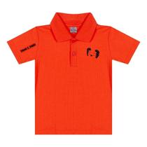 Camiseta Gola Polo Tigor T Tigre Grid Laranja Camiseta Gola Polo Tigor T Tigre Grid Laranja