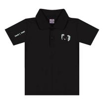 Camiseta Gola Polo Tigor T Tigre Grid Preto