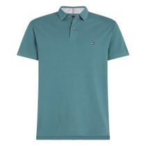 Camiseta Gola Polo Tommy Hilfiger 1985 Regular Verde Água