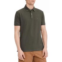 Camiseta Gola Polo Tommy Hilfiger 1985 Verde Oliva Regular
