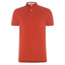 Camiseta Gola Polo Tommy Hilfiger Im 1985 Regular Laranja