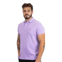 Camiseta Gola Polo Tommy Hilfiger Im 1985 Slim Roxo