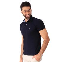 Camiseta gola polo tommy hilfiger stretch regular fit 7063